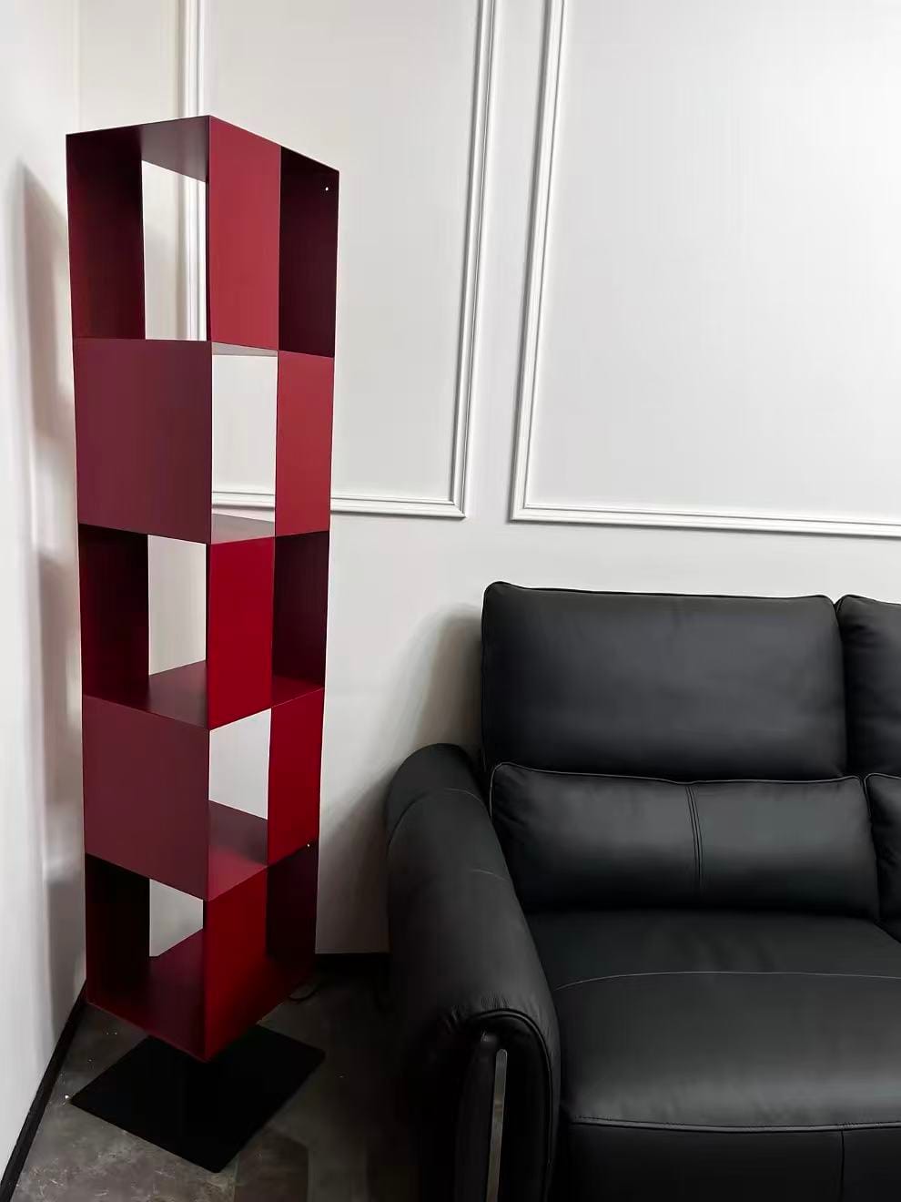 Customer photo review of KKUSO METAL SHELF - CUBI BORDEAUX RED