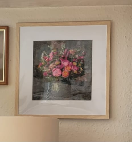 Customer photo review of A Rush of Blossoms | Diamond Painting Kit