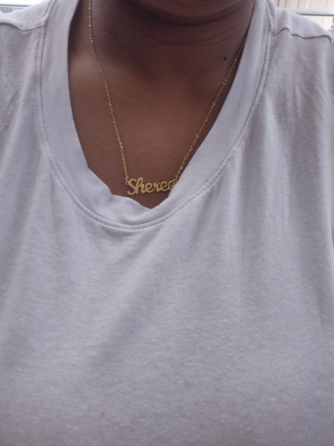 Customer photo review of Custom Name Necklace