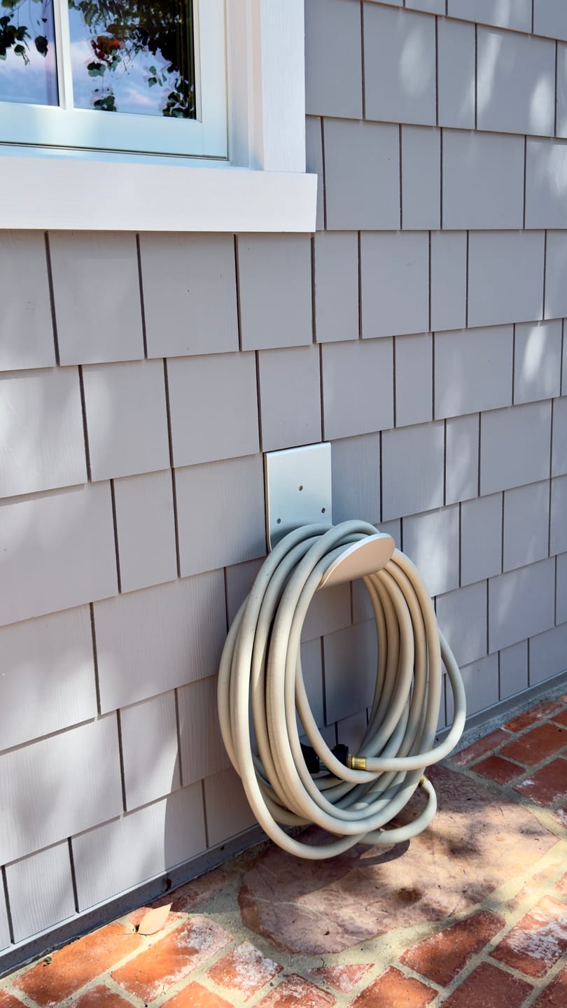 Customer photo review of Wall Mounted Hose Hanger