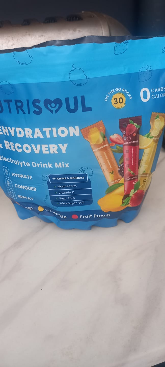 Customer photo review of Rapid Rehydration Electrolytes Powder - 30 Sachets