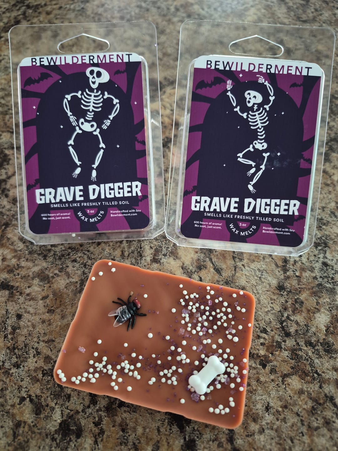 Customer photo review of Grave Digger Wax Melts