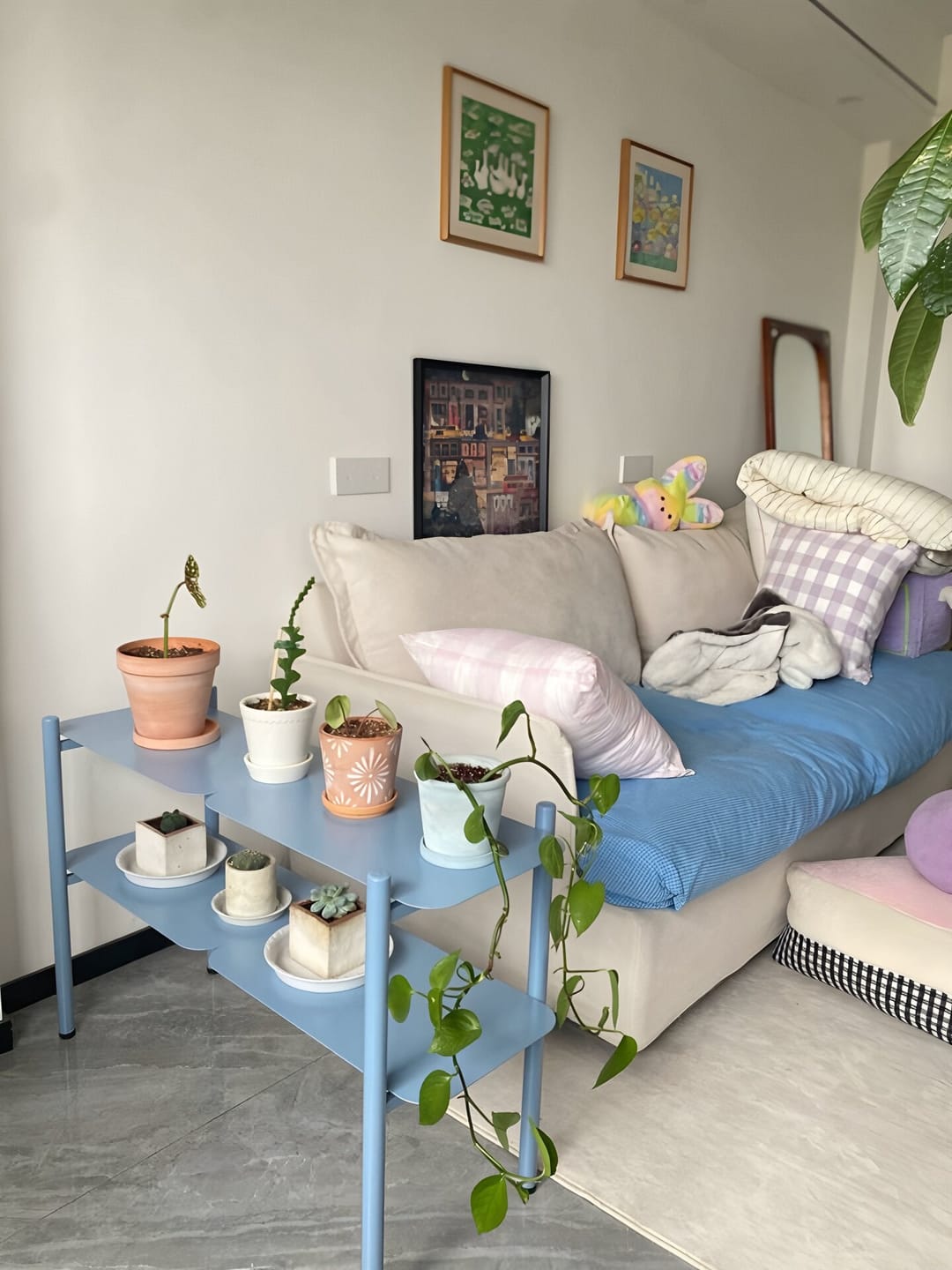Customer photo review of KKUSO METAL SHELF - PALO MISTY BLUE