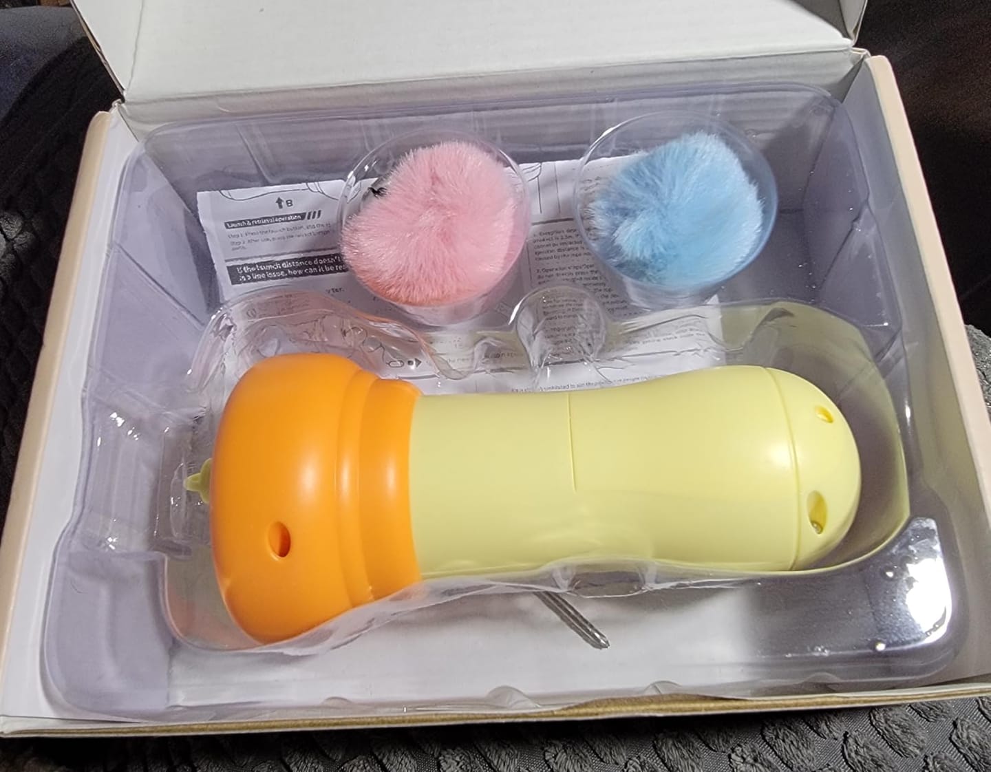 Customer photo review of PounceLoop™ One-Button Retractable Cat Toy Launcher