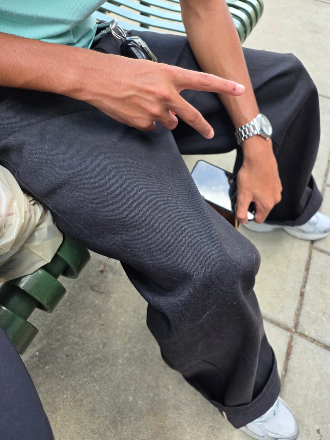 Customer photo review of Black Selvedge Denim
