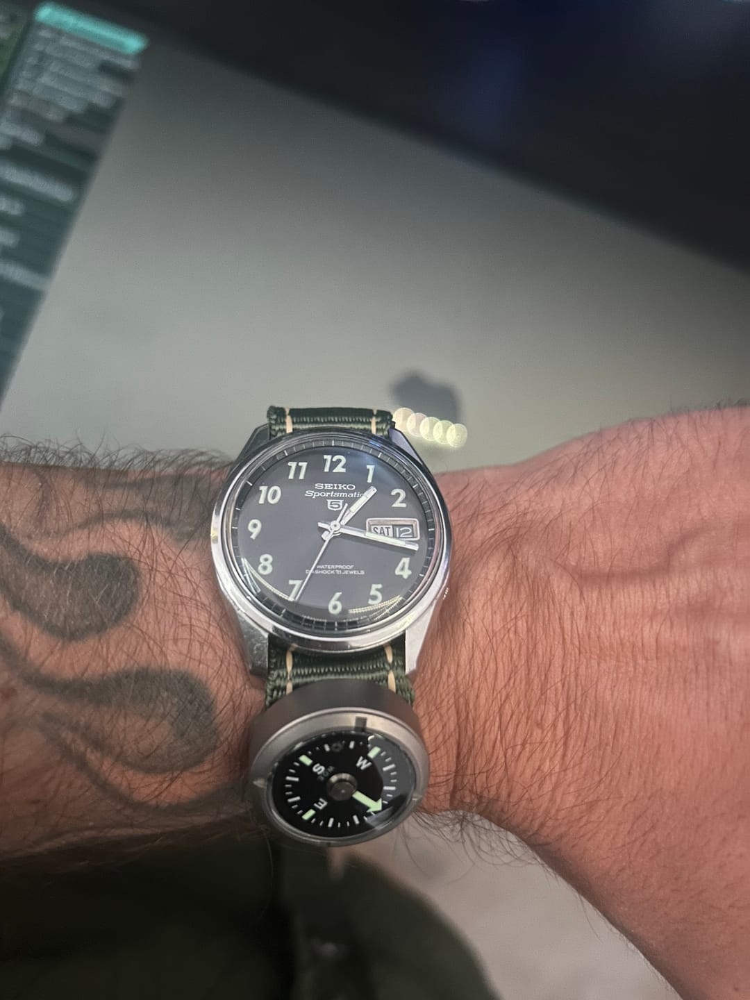 Customer photo review of W.O.E. Submersible Wrist Compass 2.0