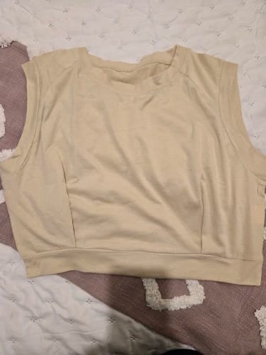 Customer photo review of Crop Cotton For T-Shirt Sleeveless