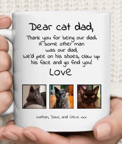 Customer photo review of Personalised Mug With Dog or Cat - Dear Pet Parent