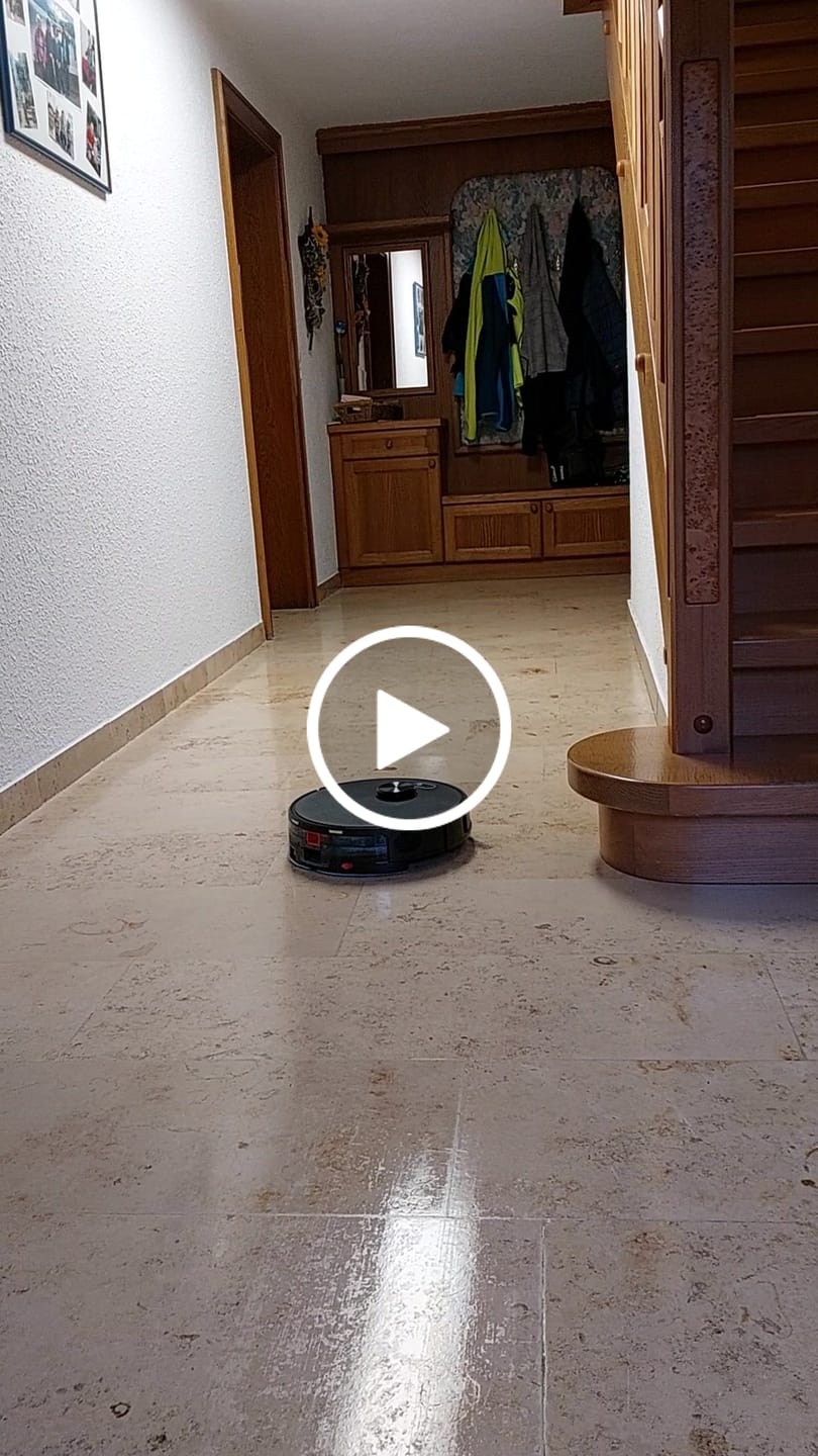 Customer video review of Saugroboter V8 Pro — Vollautomatische Reinigung mit Wischfunktion, LiDAR-Navigation und App-Steuerung für mühelose Sauberkeit