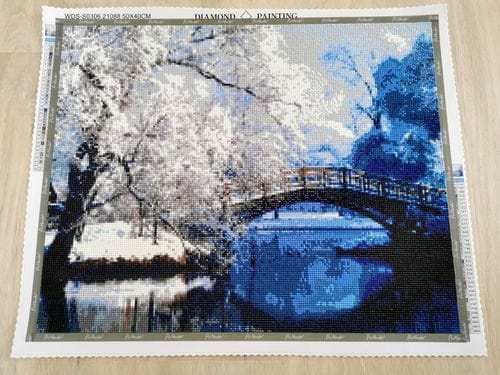 Customer photo review of The Grand Bridge | Diamond Painting Kit