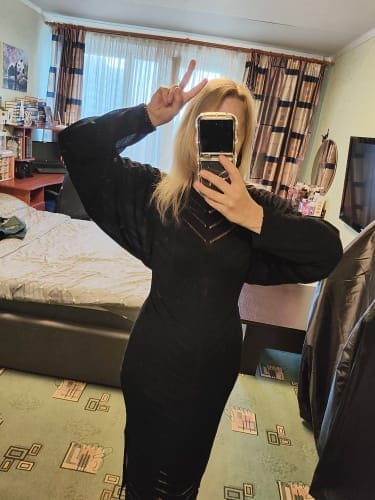 Customer photo review of Lightweight Cropped Sweater