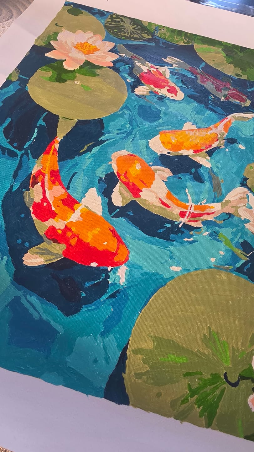 Customer photo review of Surprise Painting | Paint by Numbers