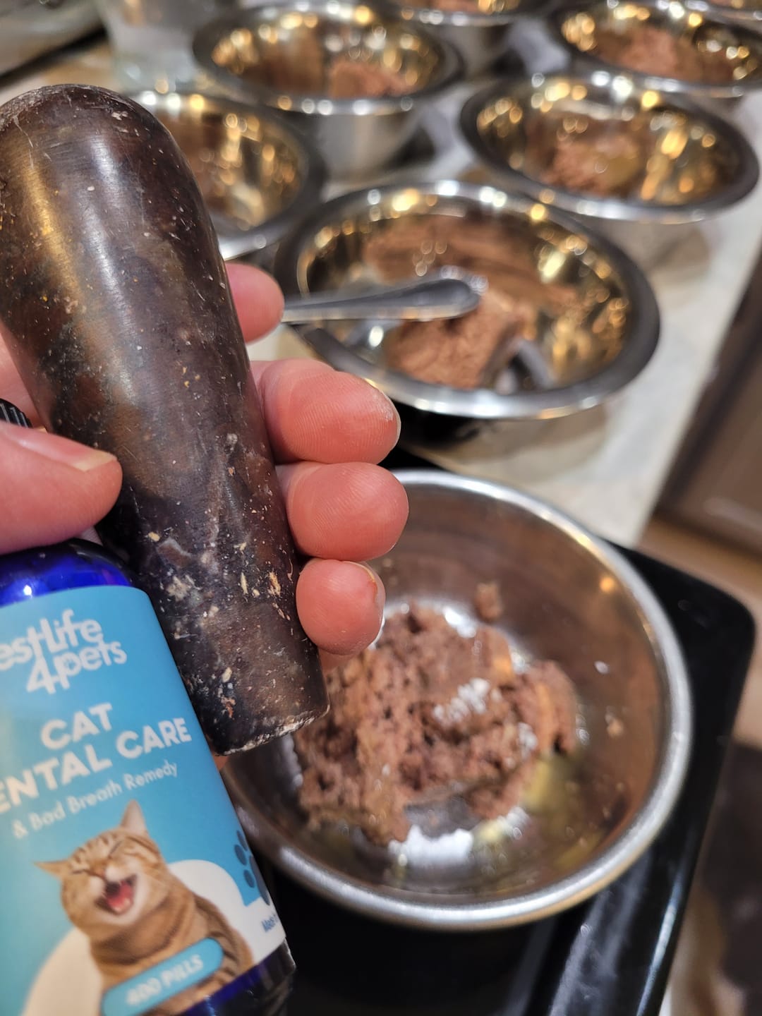 Customer photo review of Cat Dental Care & Bad Breath Remedy