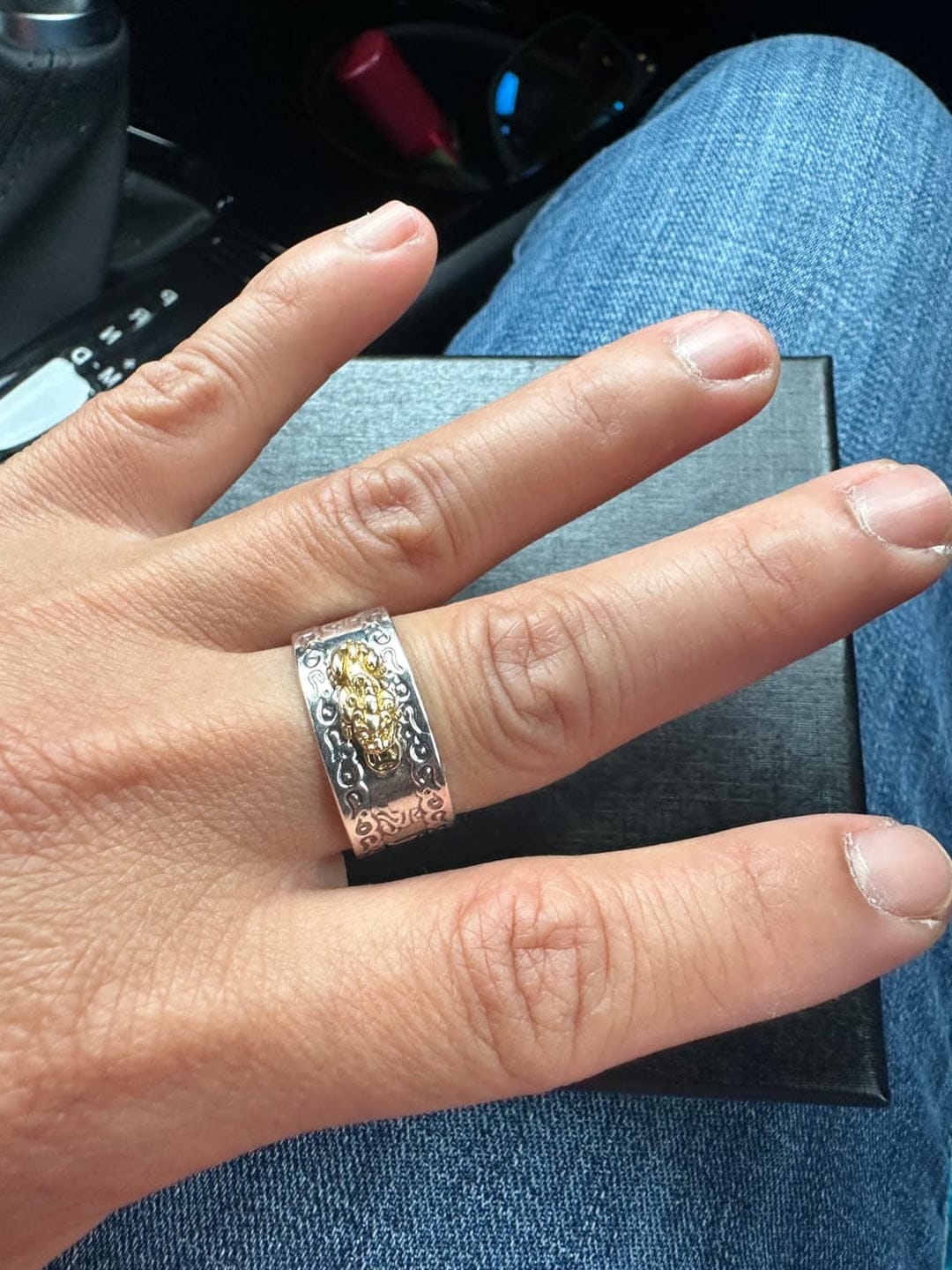 Customer photo review of The Gold Pixiu Mantra Ring  - Free