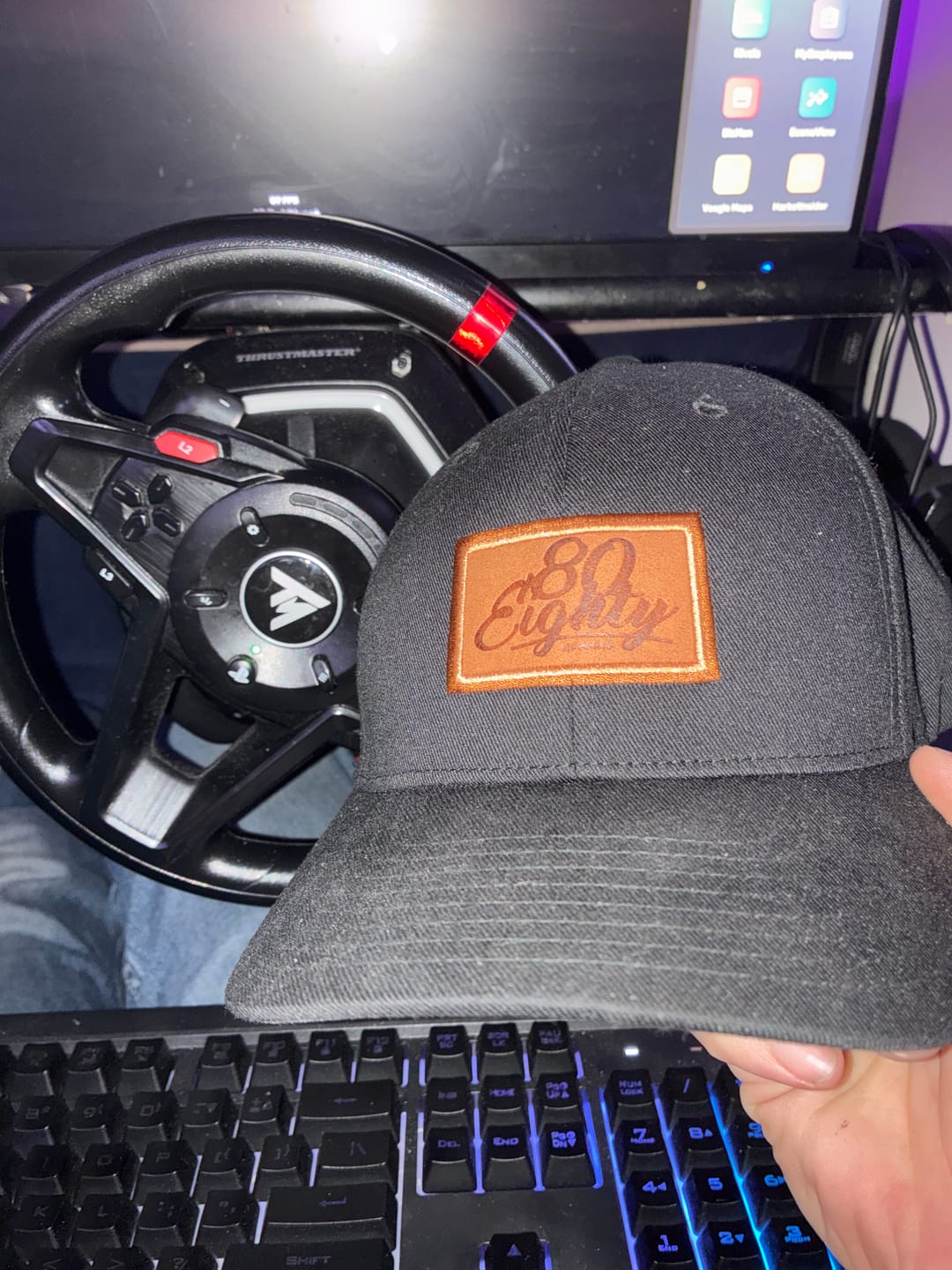Customer photo review of 80Eighty® Script Black Fitted Hat