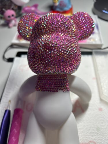 Customer photo review of Sparkling Crystal Bear | Crystal Bear Craft Kit