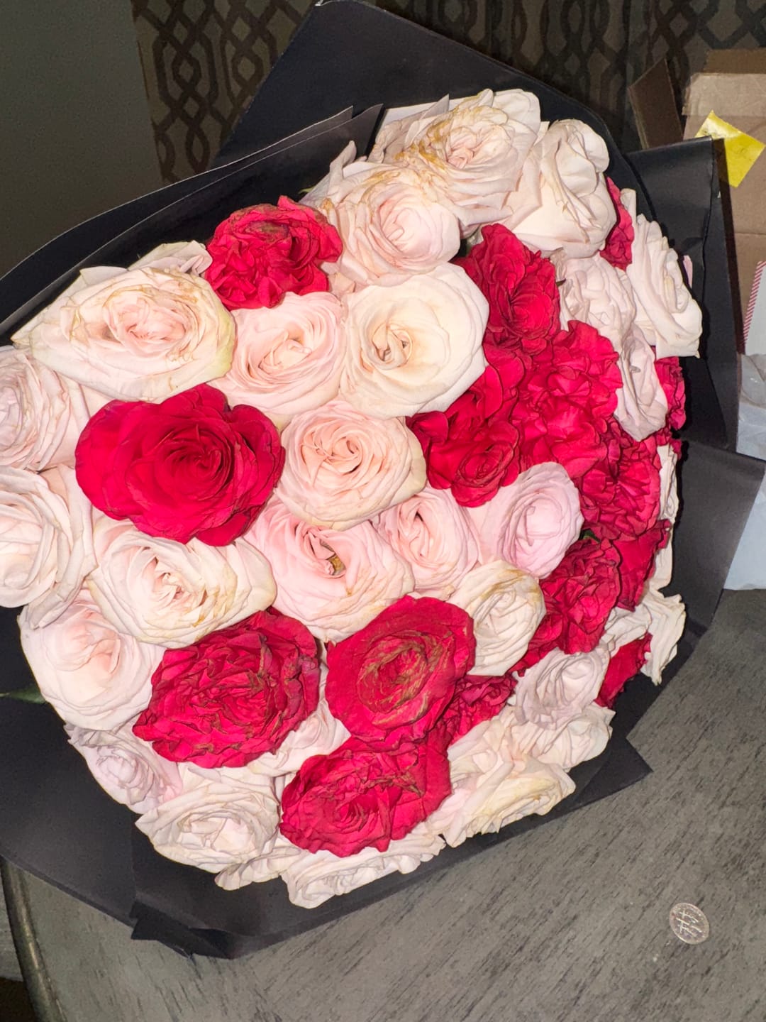 Customer photo review of Raspberry Rose Bouquet