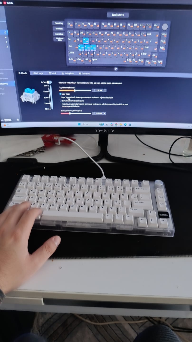 Customer photo review of Wraith W75 V2 Klavye (Manyetik Switch / HE)