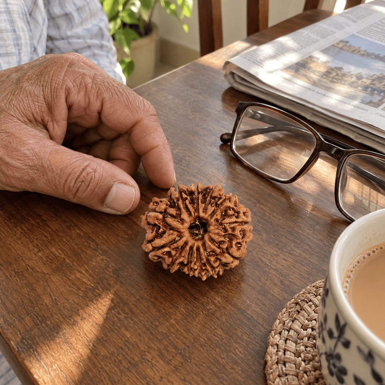 Customer photo review of 12 Mukhi Rudraksha (Nepali)