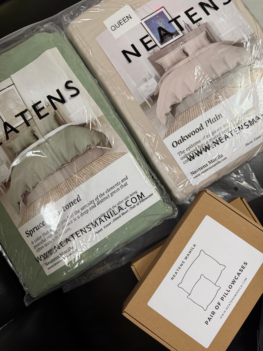 Customer photo review of TWO-TONED OAKWOOD PILLOWCASE