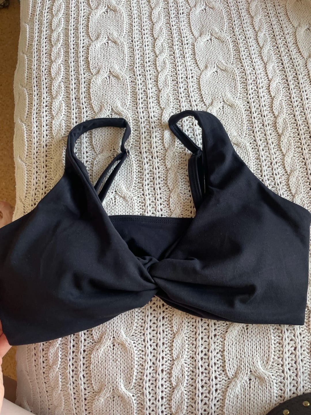 Customer photo review of Push-Up Sports Bra Breathable Top Knit Backless