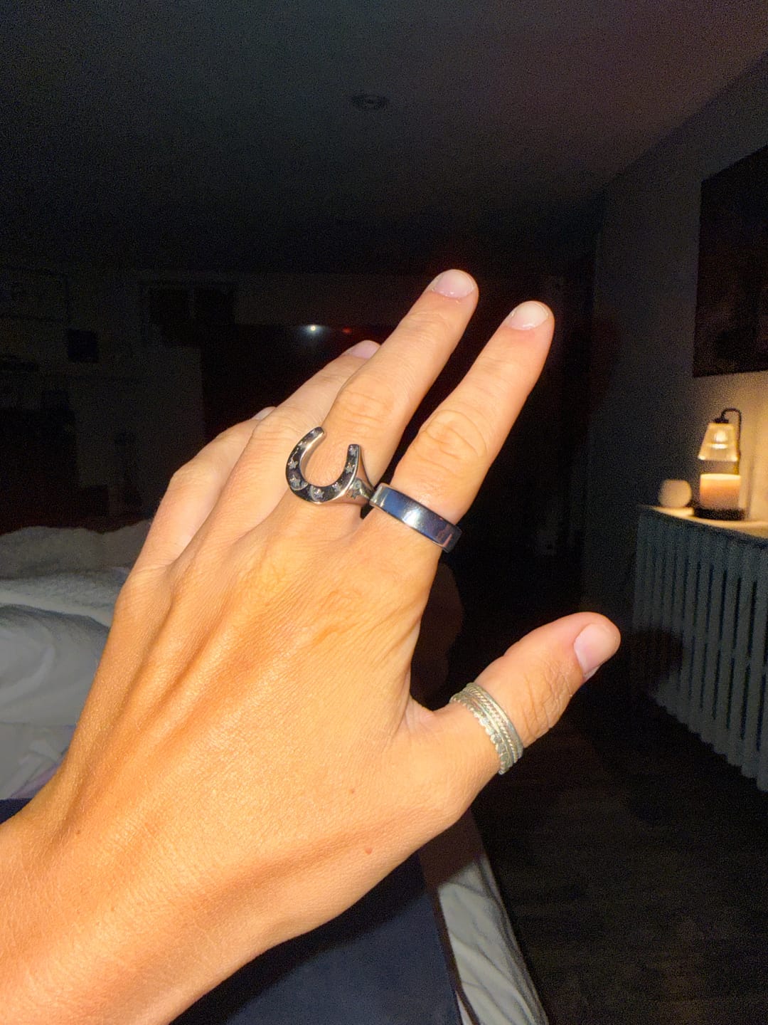 Customer photo review of Horse Shoe Ring