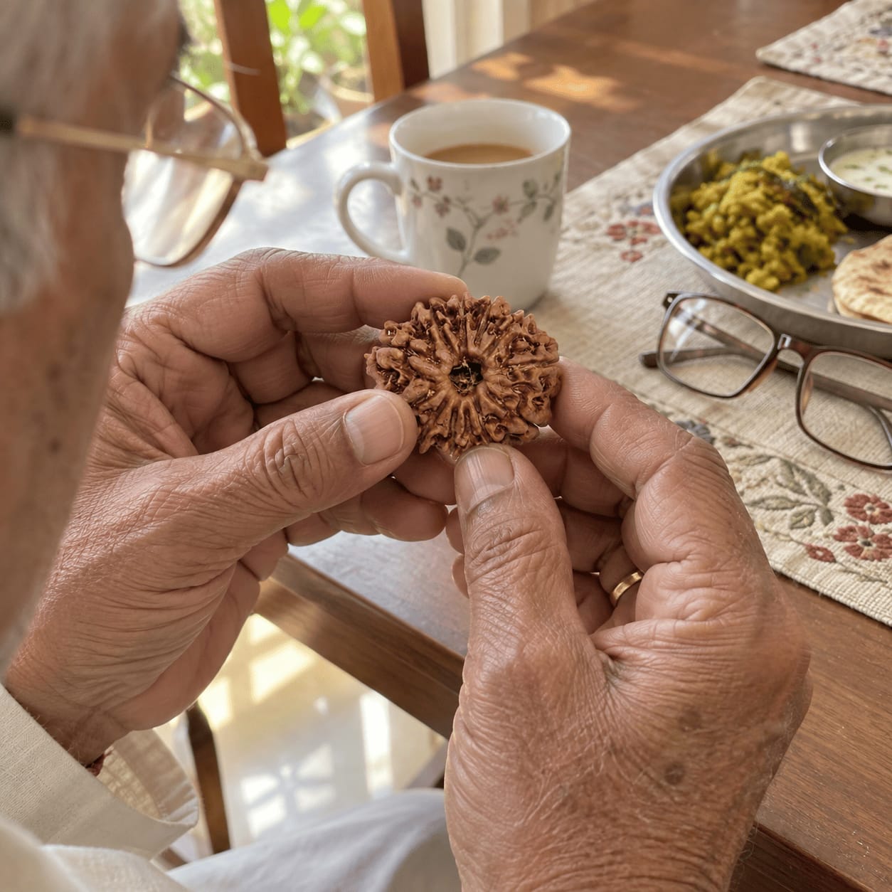 Customer photo review of 12 Mukhi Rudraksha (Nepali)