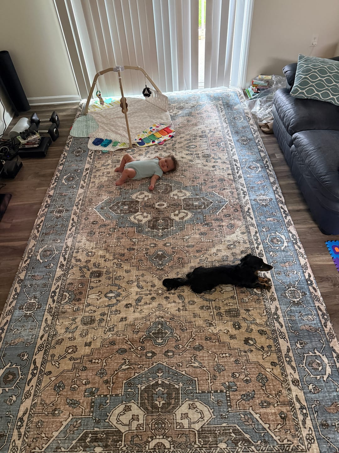 Customer photo review of Designer Relax Mat - 1.4" Thick Foam Base