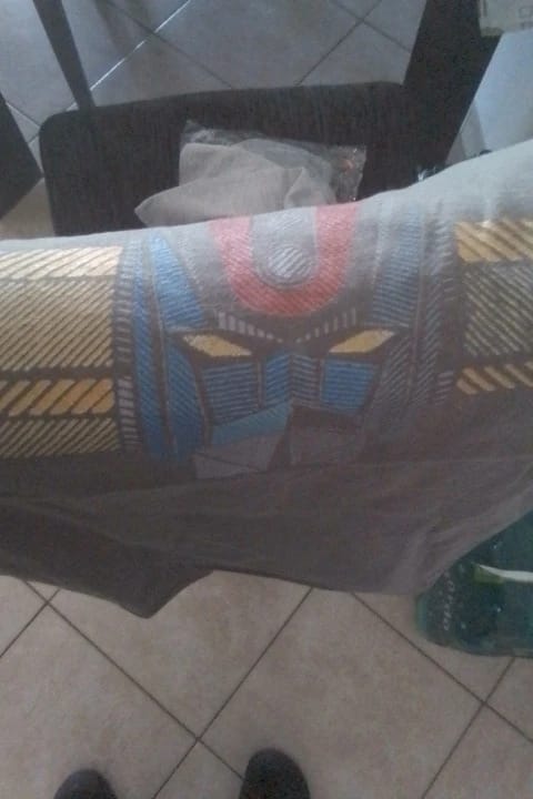 Customer photo review of Retro Robot Head T-Shirt Graphic