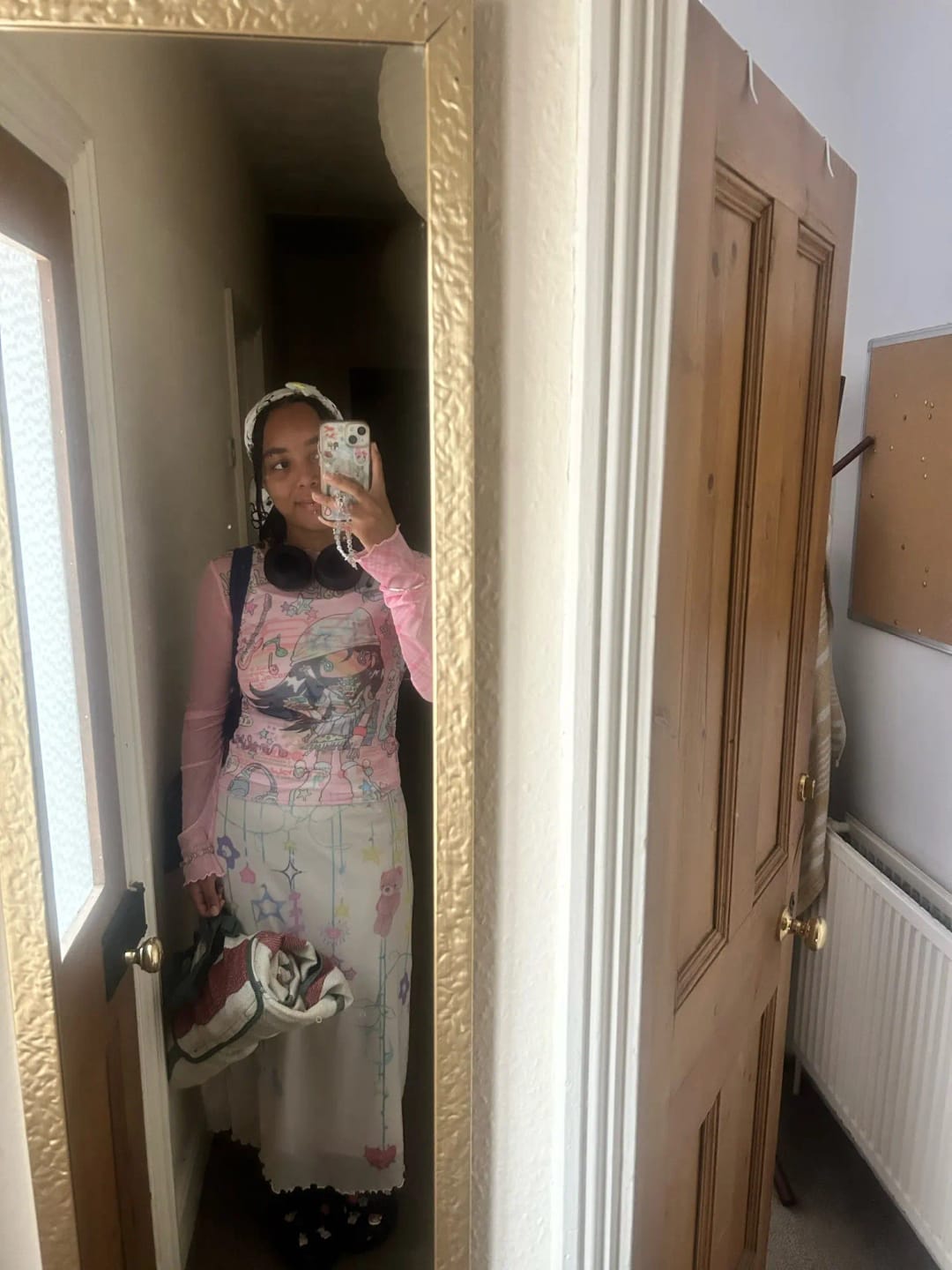 Customer photo review of V-neck Ribbed Knit Top