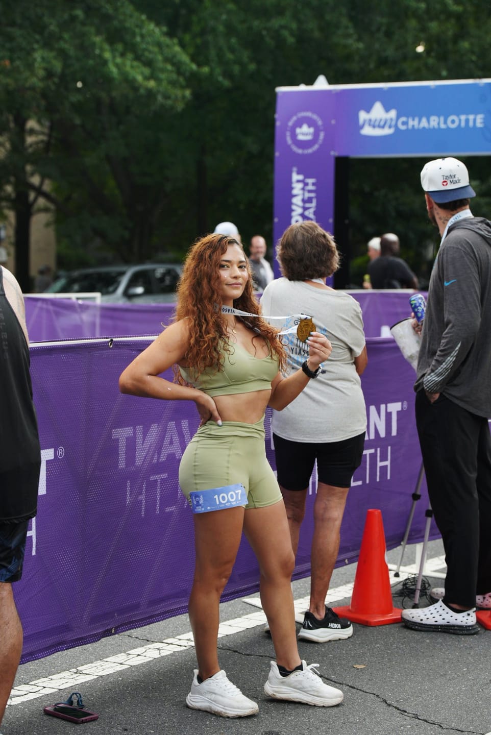 Customer photo review of The Sizzle Sports Bra Shorts 2-Piece Set