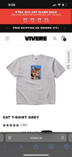 Customer photo review of Cat T-Shirt Grey