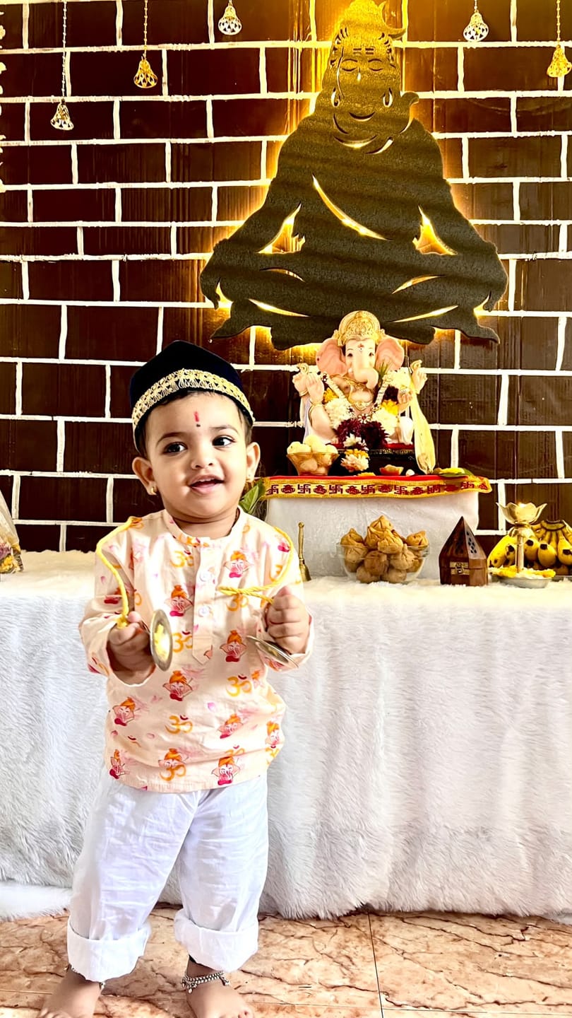 Customer photo review of Om Ganesha Kurta Pajama