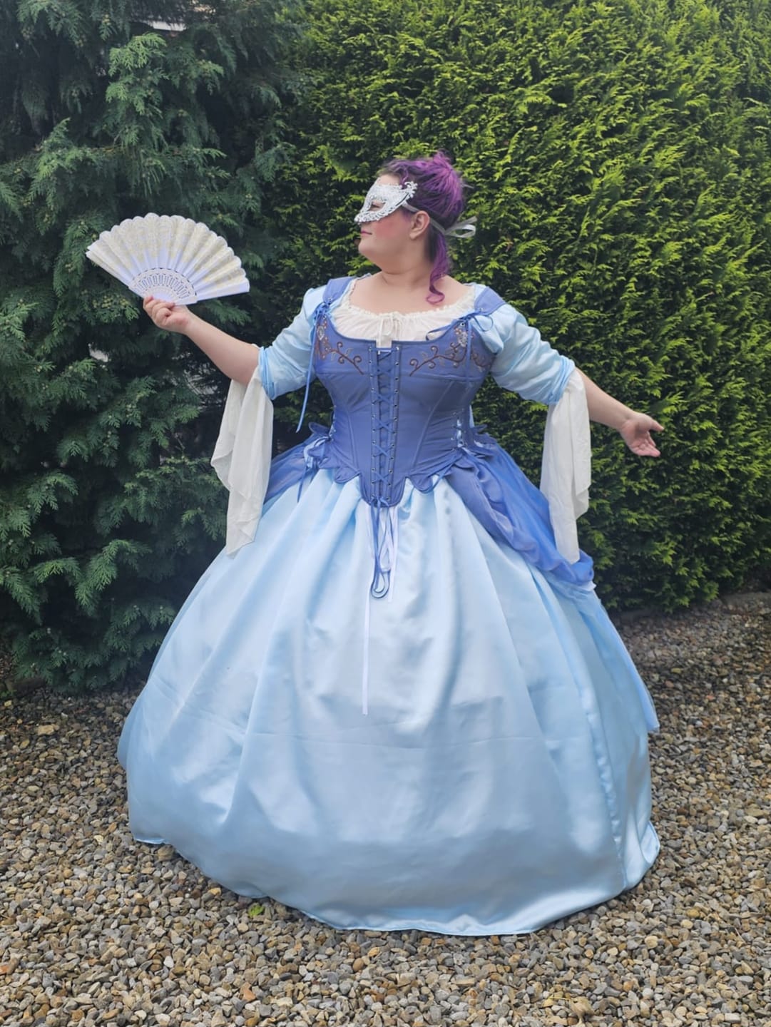 Customer photo review of Plain Smooth Crepe Polyester Fabric