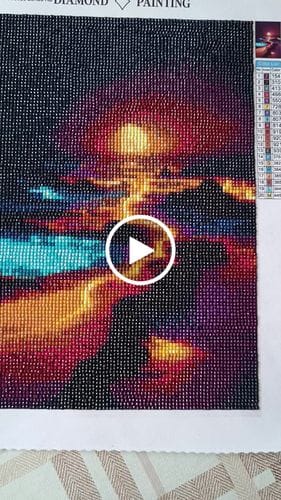 Customer photo review of Light path on the beach | AB Diamond Painting Kit