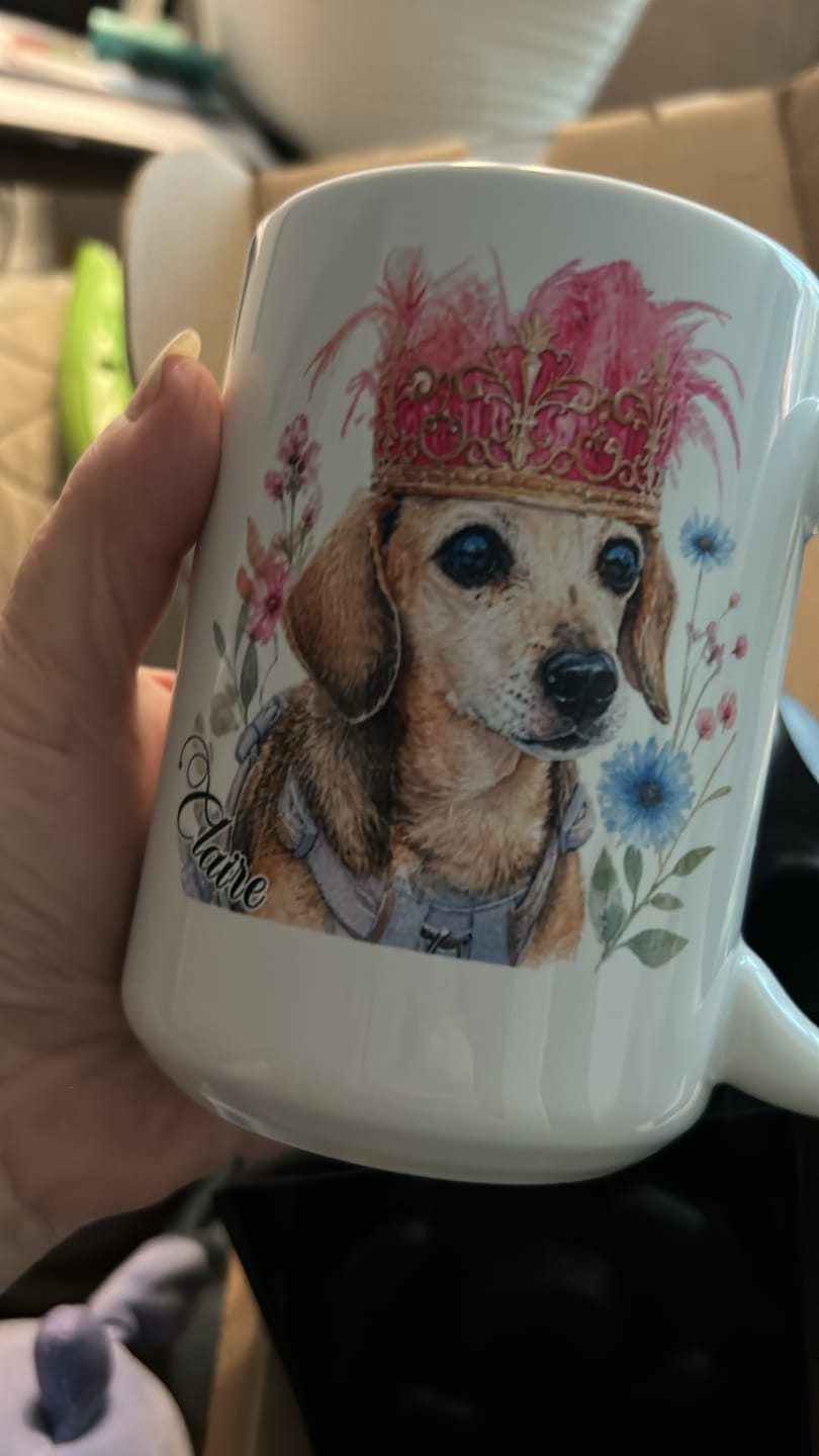 Customer photo review of Watercolor - Personalized Mug