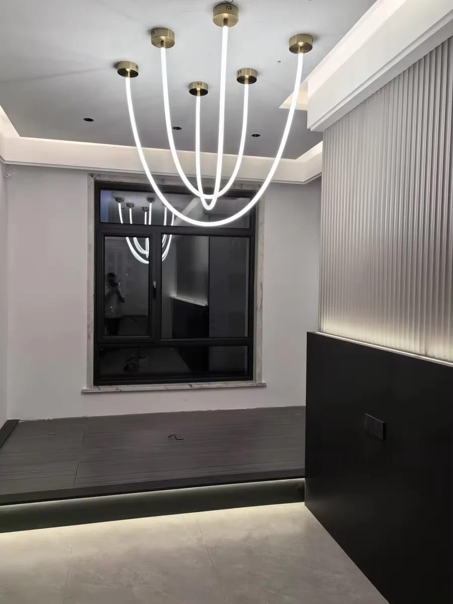Customer photo review of Neon Rope Ceiling Light for Living Room, LED Tube, 100 to 300 cm