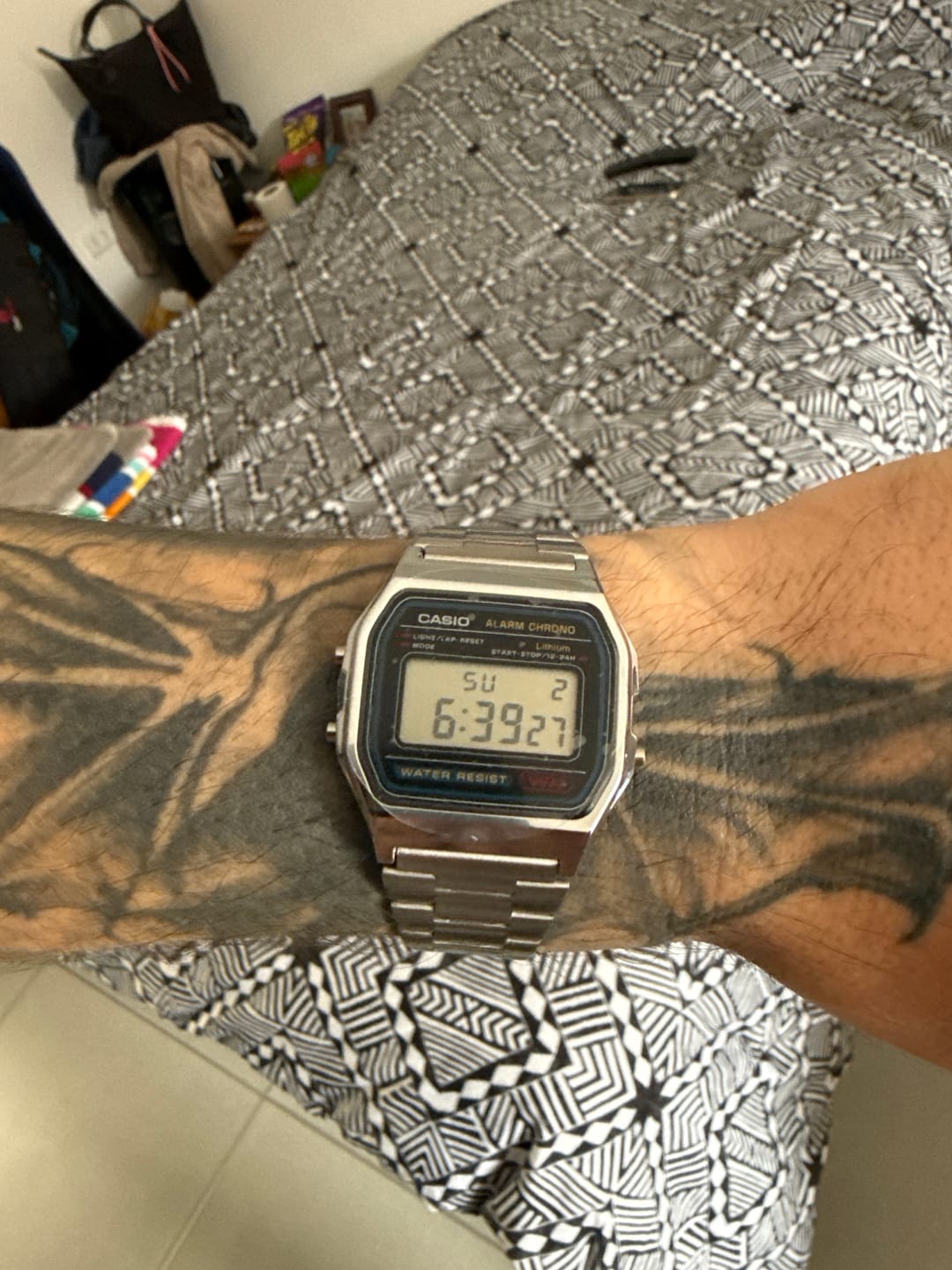 Customer photo review of Reloj Casio Vintage A158WA-1DF Azul/Plateado