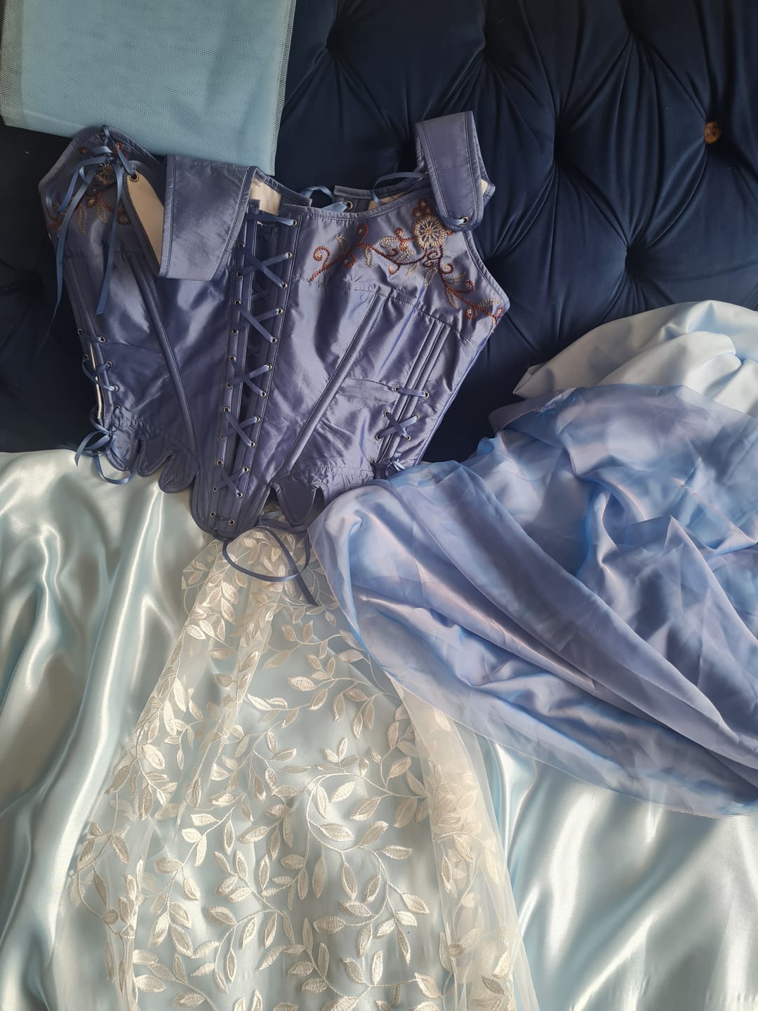 Customer photo review of Liquid Satin Fabric