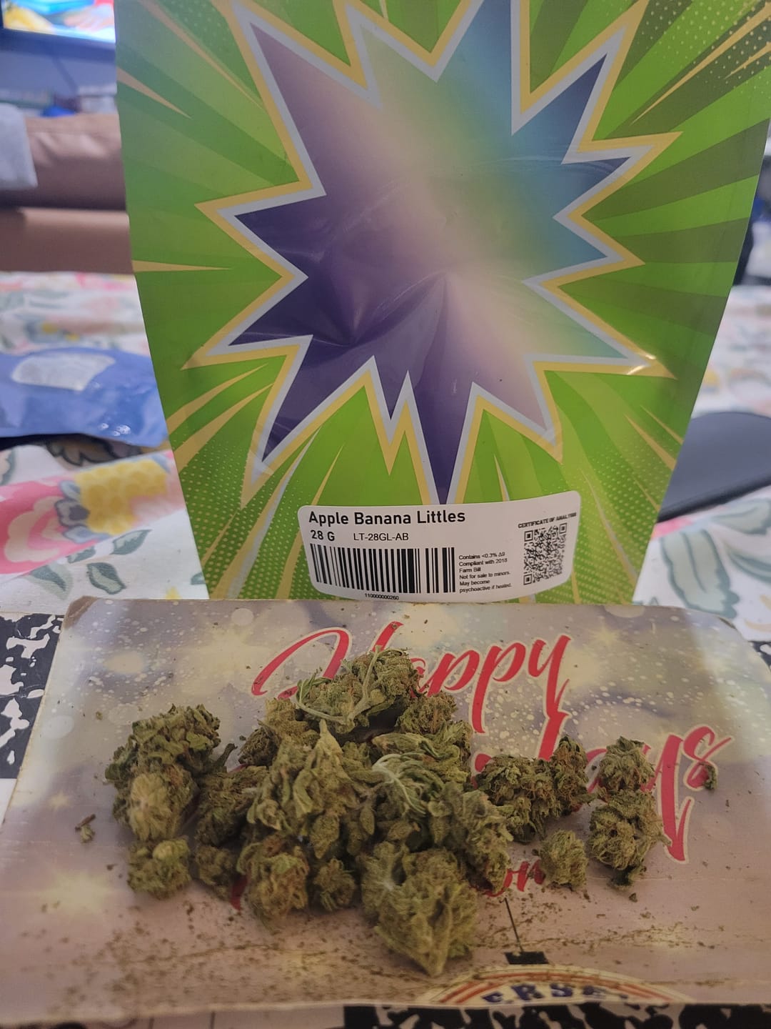 Customer photo review of Puffaroo - Triangle Kush - 28 Grams - Indica