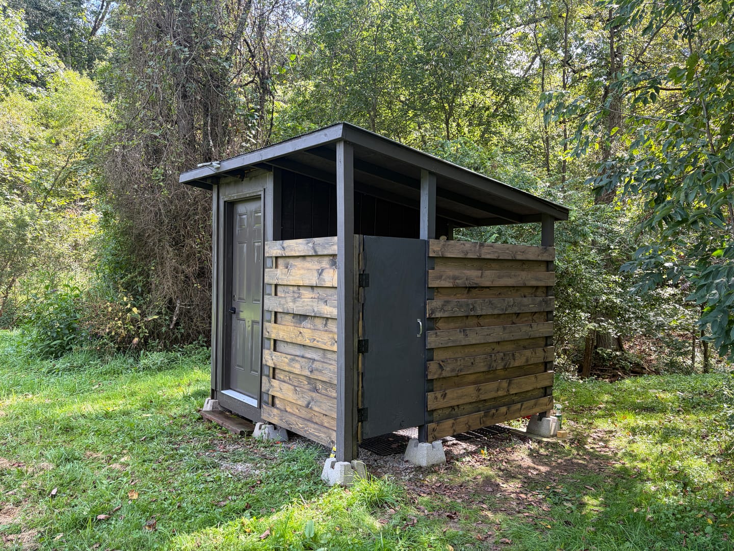 Customer photo review of Modern Outhouse Plans