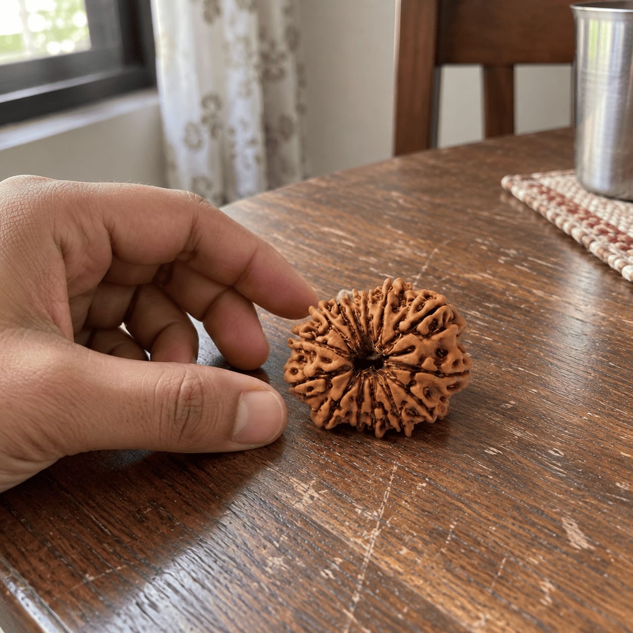 Customer photo review of 13 Mukhi Rudraksha (Nepali)