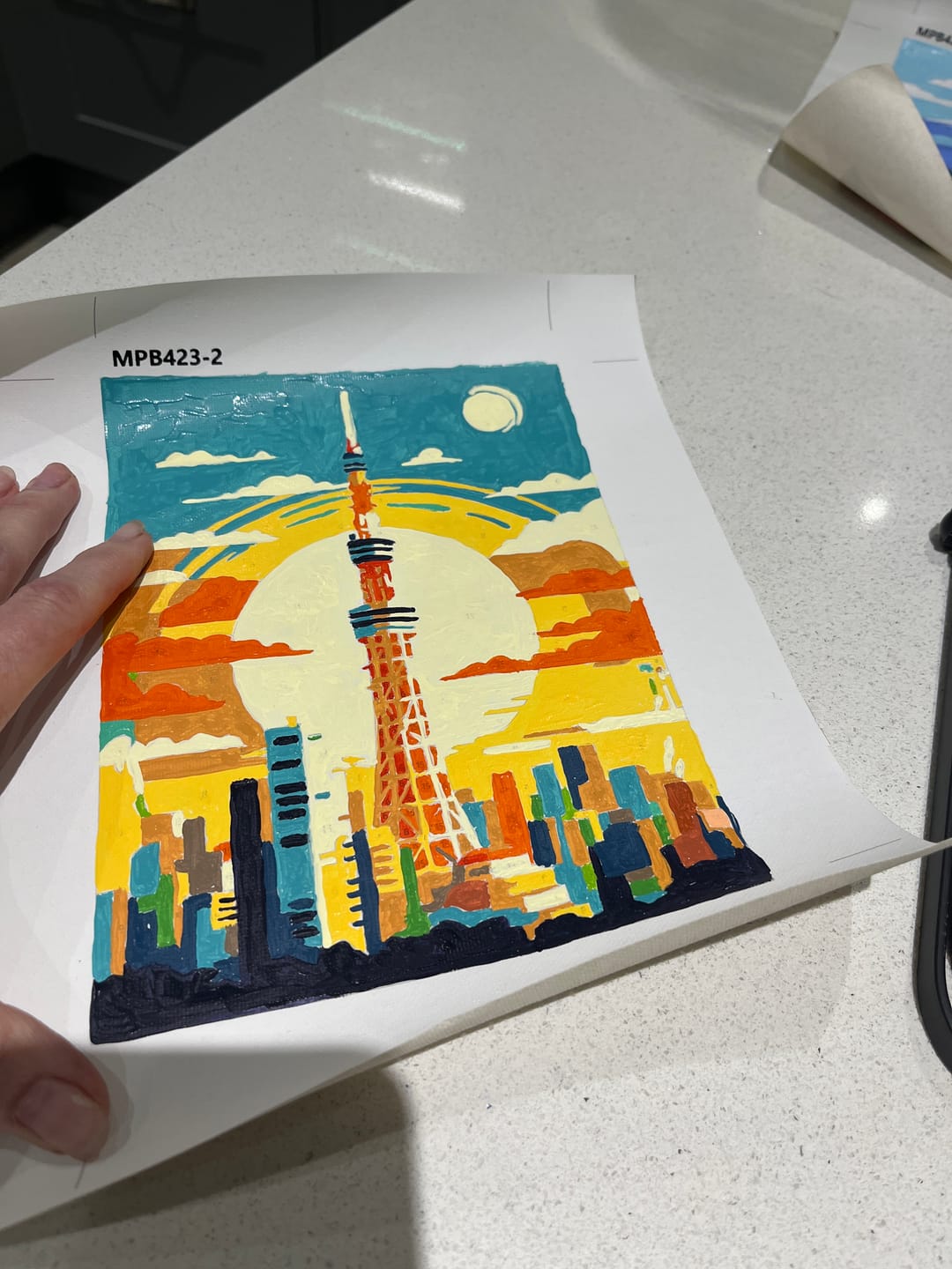 Customer photo review of 6 Mini Paintings - Japanese Landscapes Set