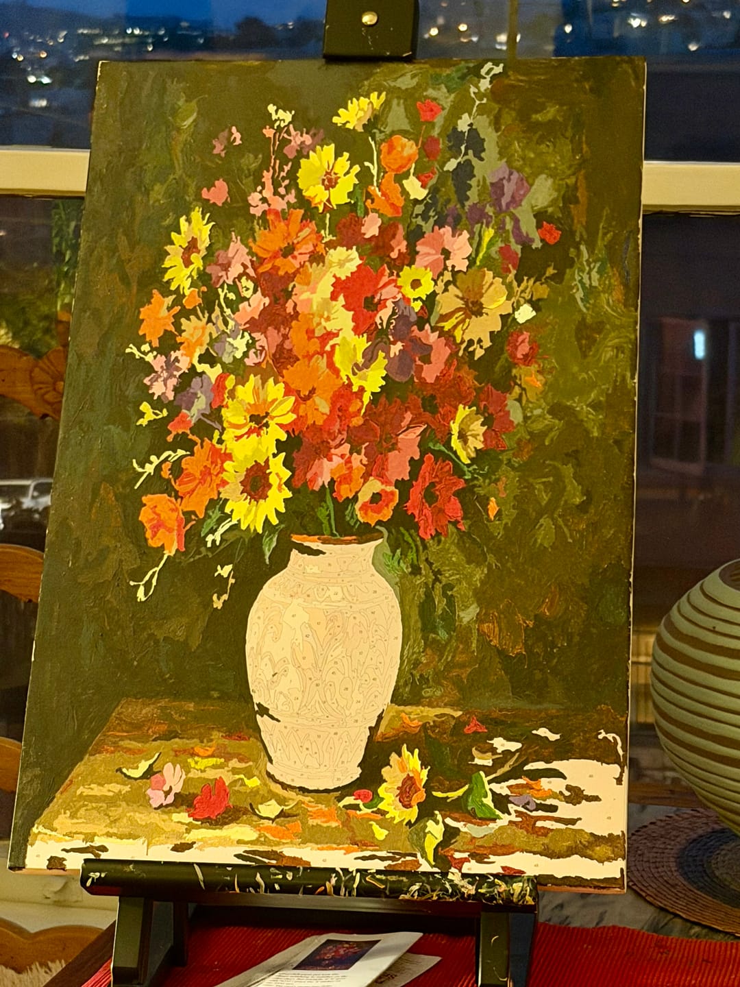 Customer photo review of Wildflower Bouquet Ornate Vase (Paint by Numbers)