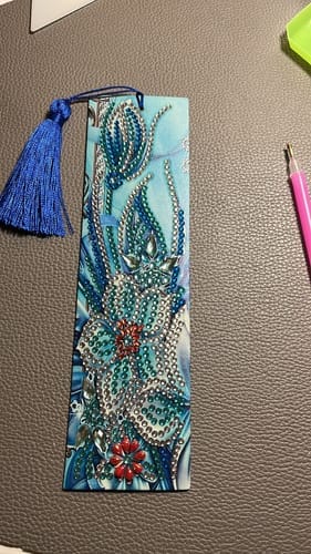 Customer photo review of Decorative Designs | Diamond Painting Bookmarks
