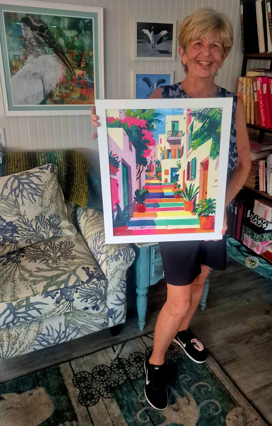 Customer photo review of Rainbow Stairs | Paint by Number