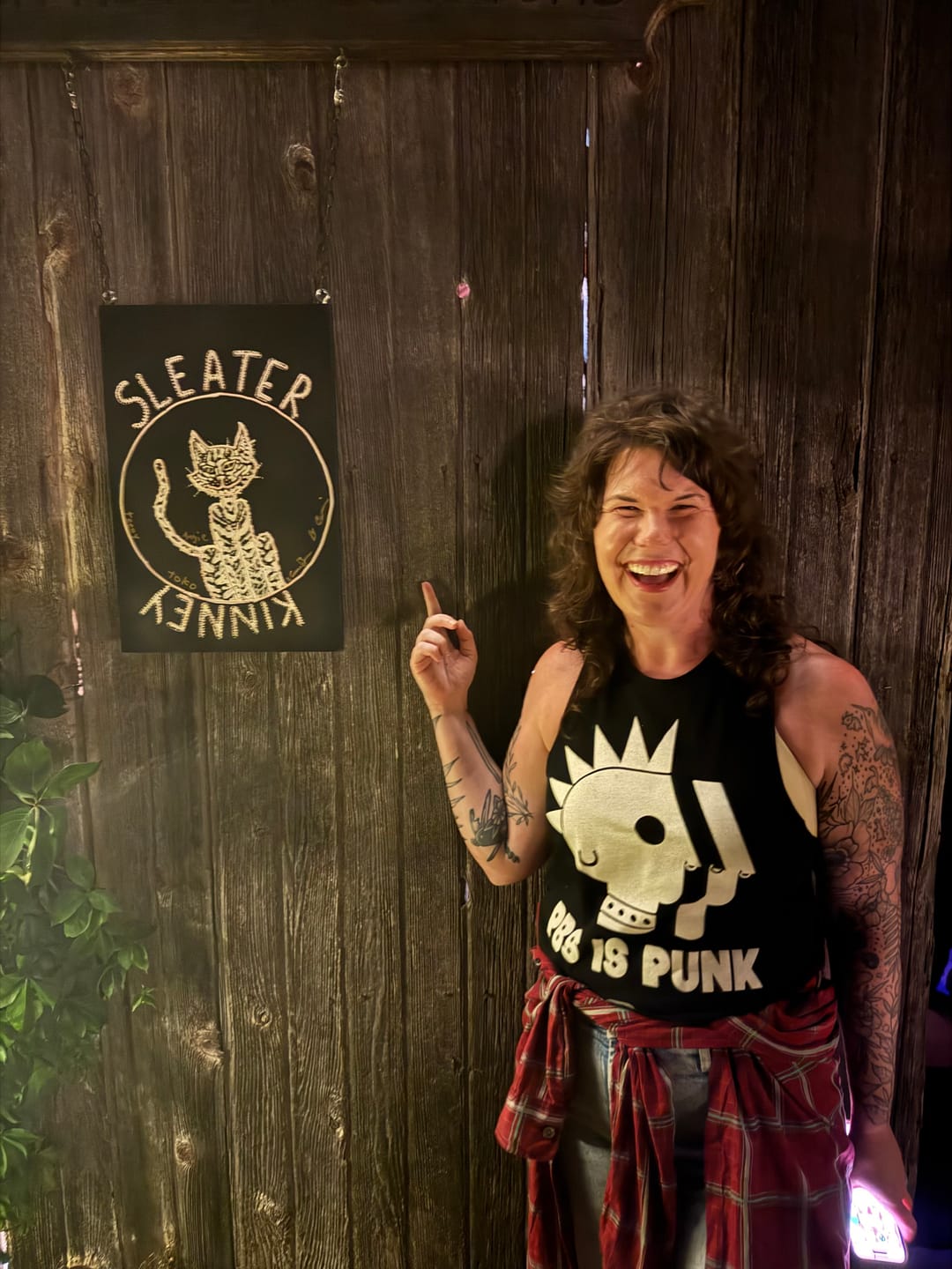 Customer photo review of PBS is Punk Women's Racerback Tank