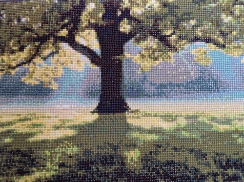 Customer photo review of Magnificent green | Diamond Painting Kit