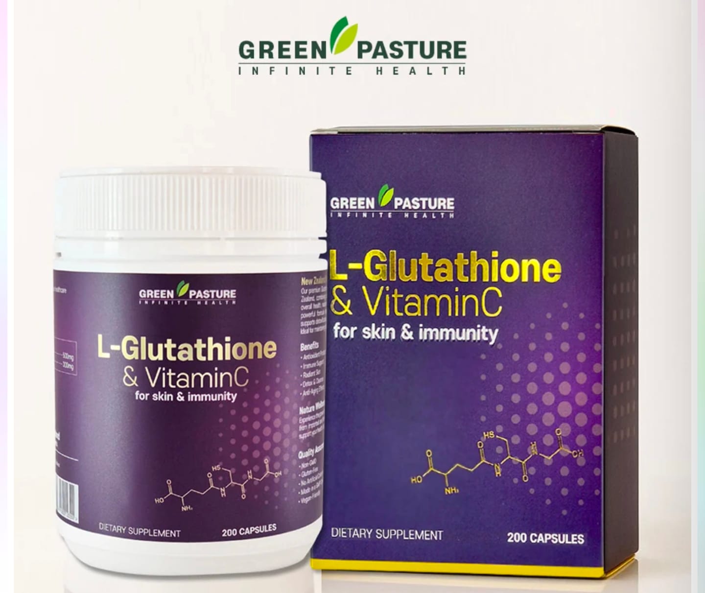 Customer photo review of Green Pasture L-Glutathione & Vitamin C 200Capsules | BUY 2 & GET 1 FREE