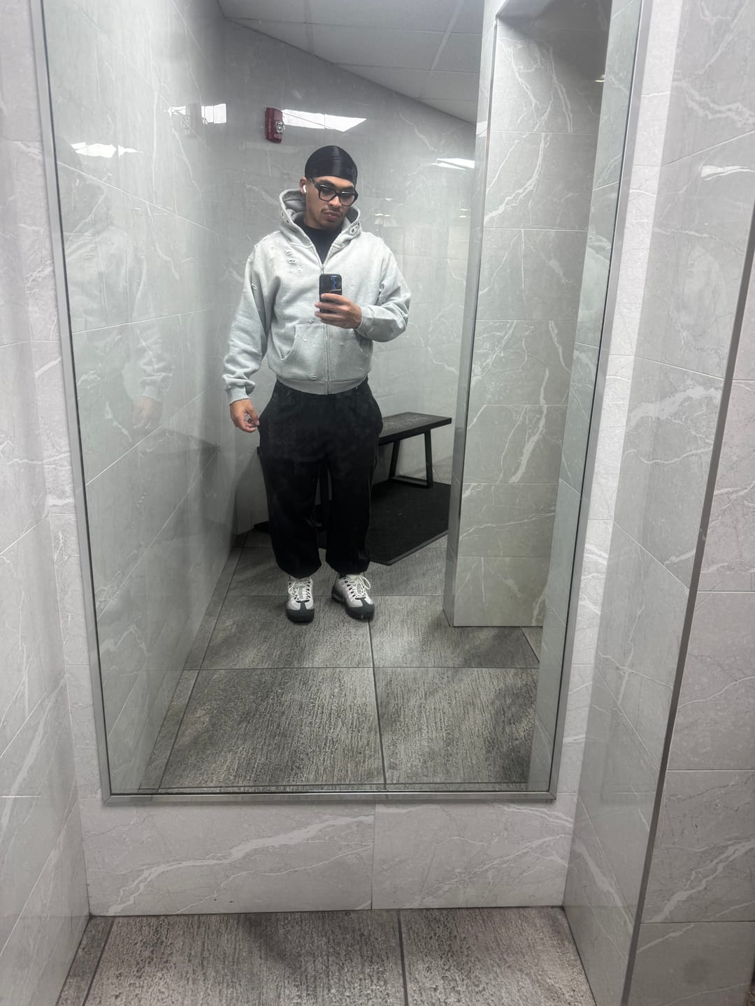 Customer photo review of Bravest Studios Sapphire Zip Up Hoodie Vintage Black